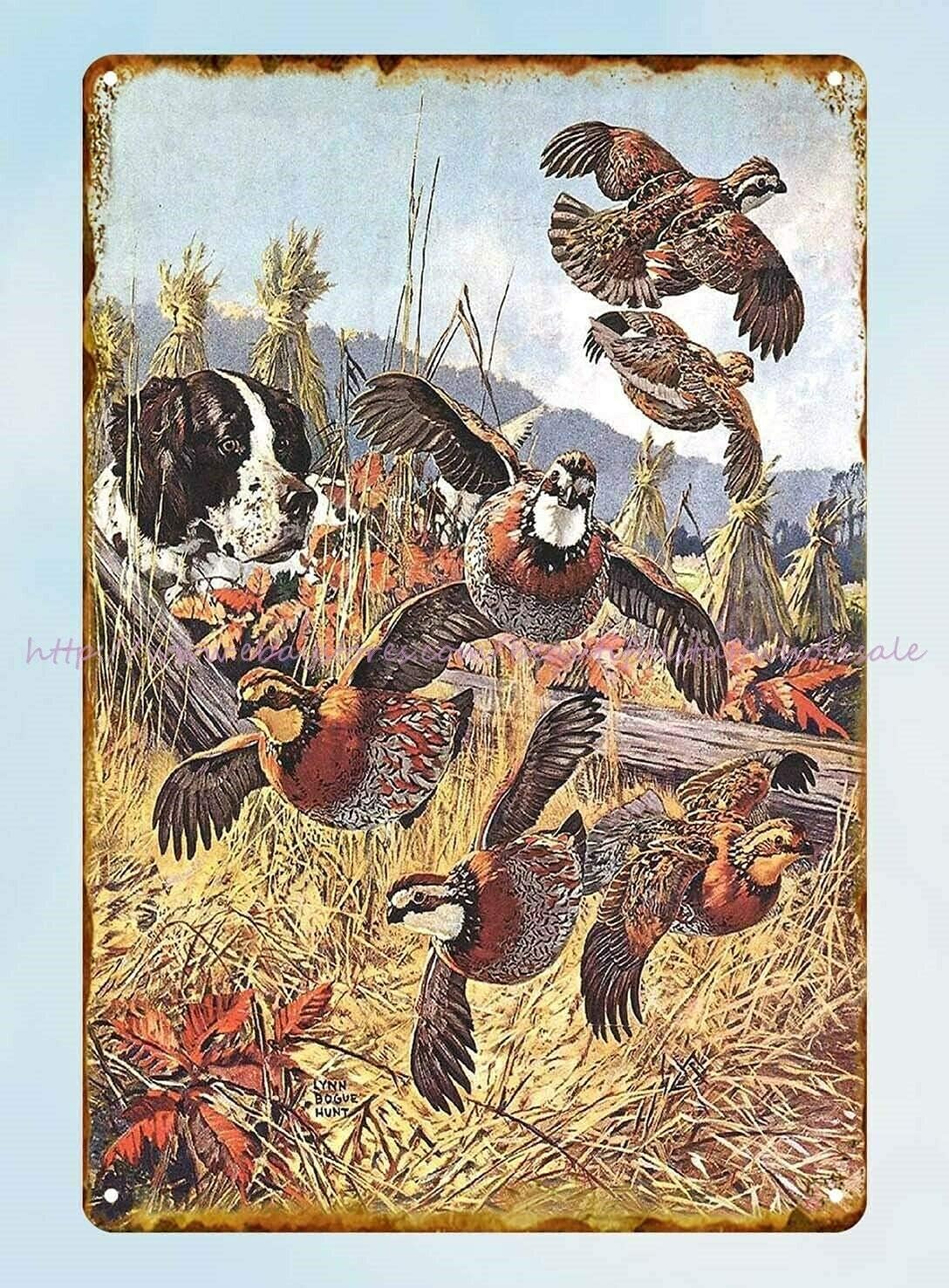 1p,Retro Metal Tin Sign Hunt H - đánh giá và giá Hunting Quail