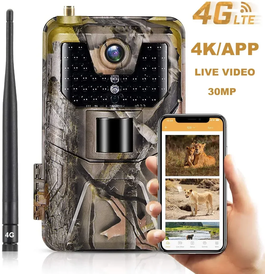 HC-900Pro 36MP photos 4K video - đánh giá và giá Outdoor Hunting Camera Wireless
