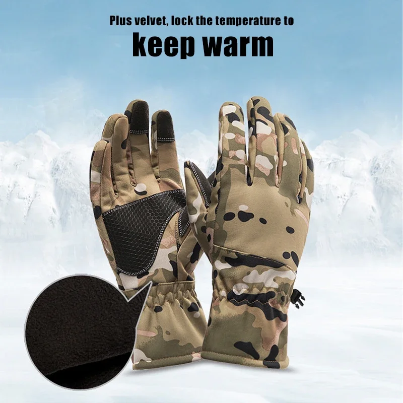 Winter Waterproof Camouflage H - đánh giá và giá Outdoor Hunting Gloves