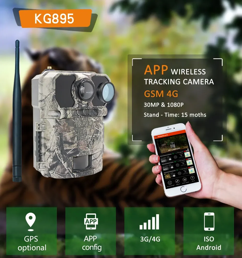 4G Hunting Trail Camera 30MP/1 - đánh giá và giá Outdoor Hunting Camera Wireless
