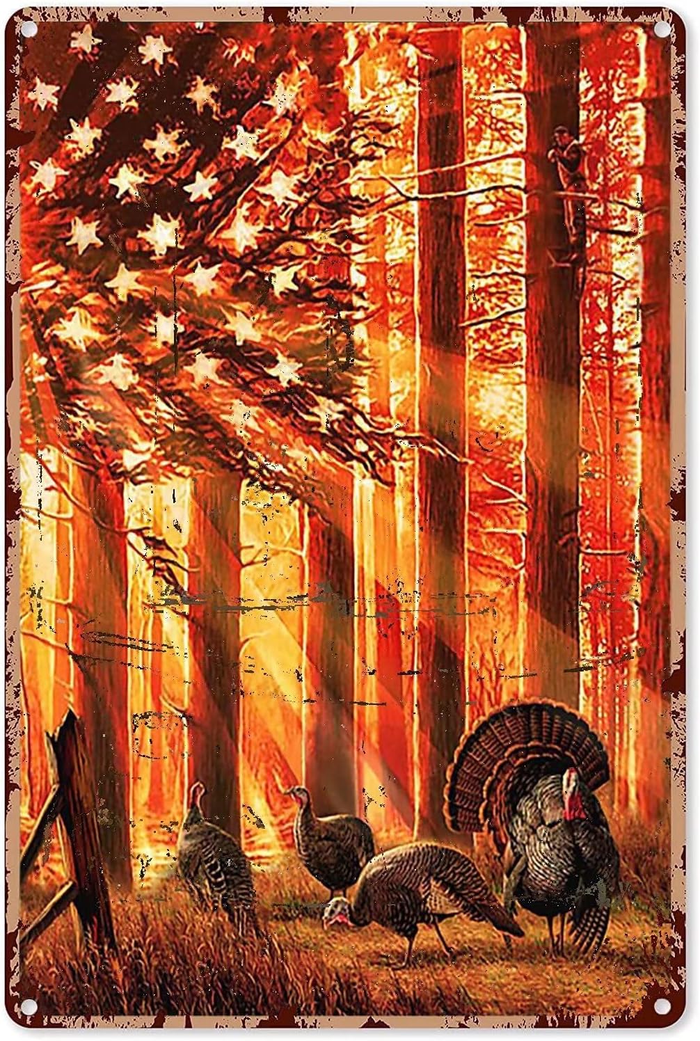 Hunting Metal Tin Sign,Prey in - đánh giá và giá Outdoor Hunting Paintings